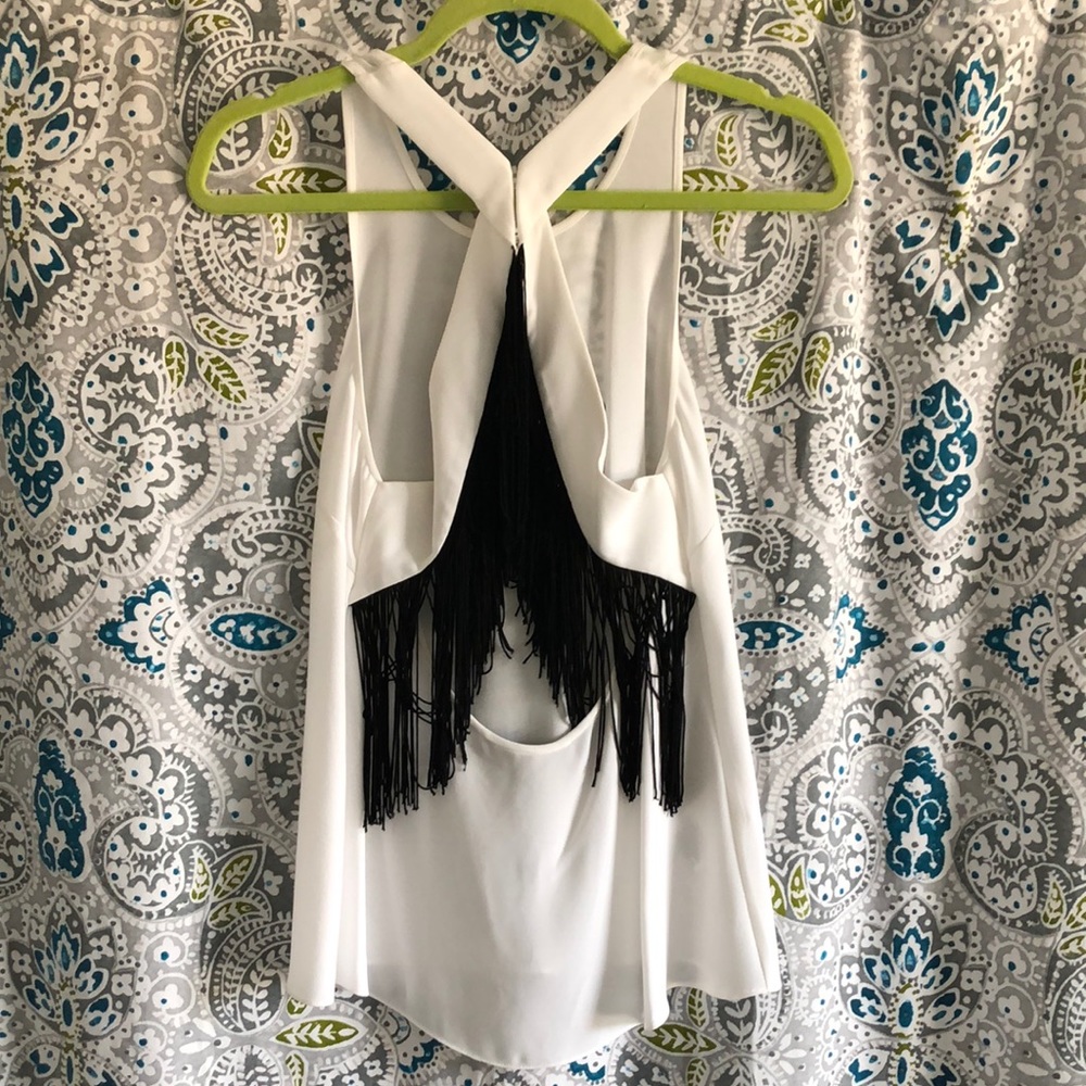 Backless Fringe Top